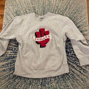 Indiana hoosiers grey crewneck